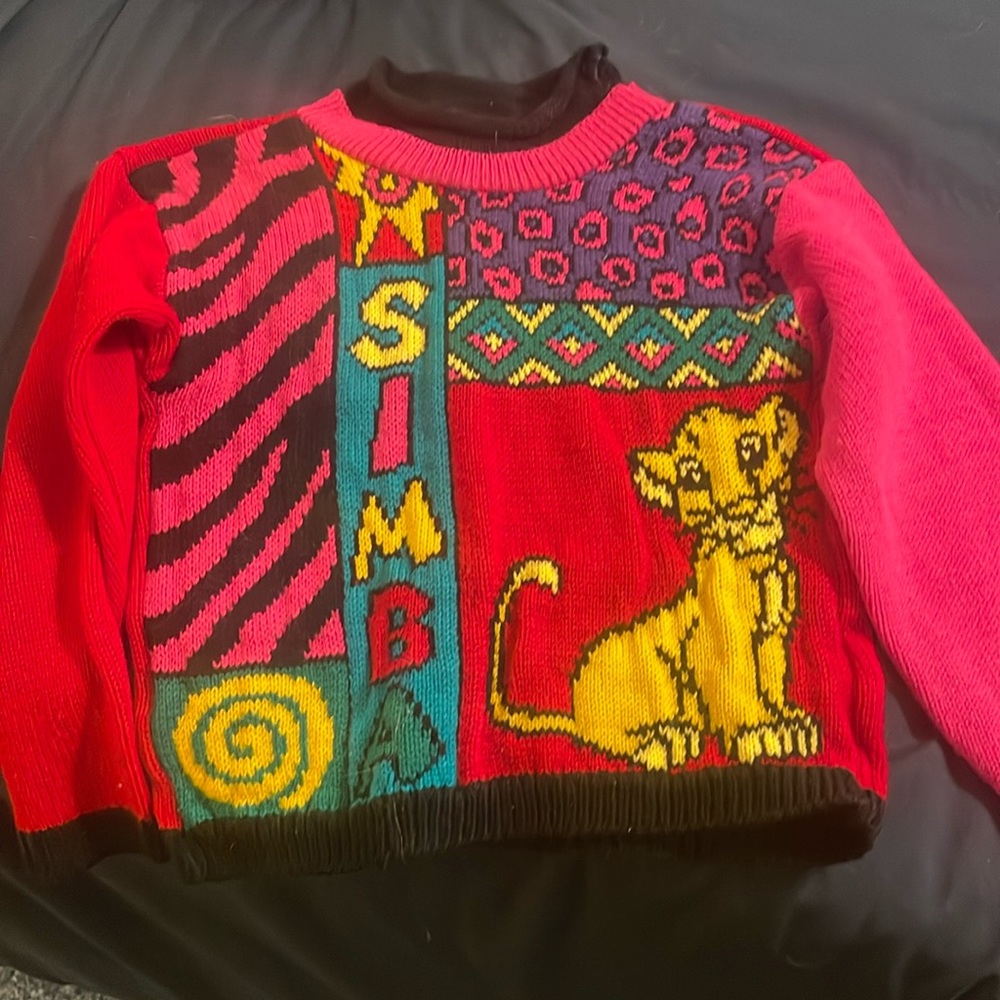 Vintage lion king sweater kids